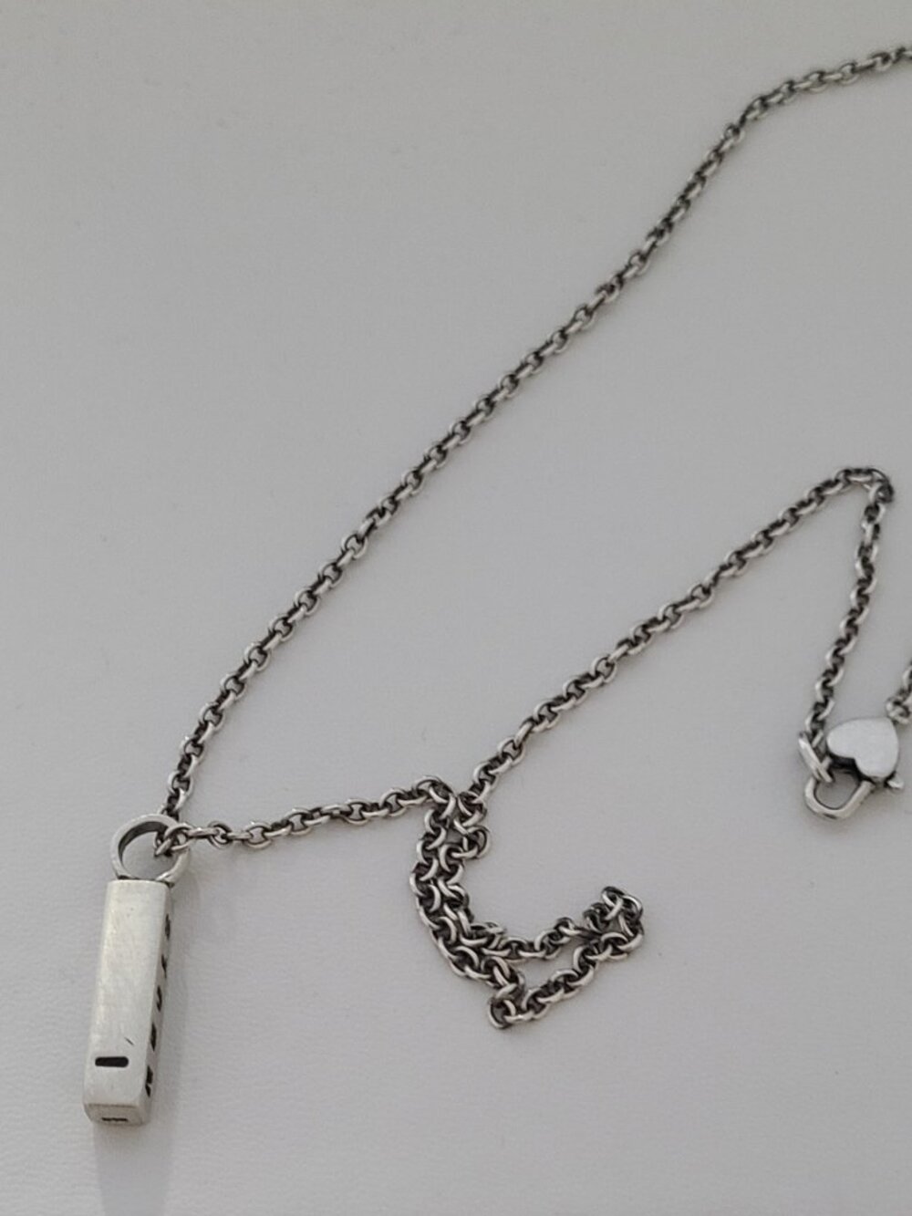 "I am the storm" sterling silver pendant and 18" chain